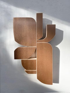 "ELK" Wall Sculpture- mid century modern, mcm, copper, monochrome, monochromatic