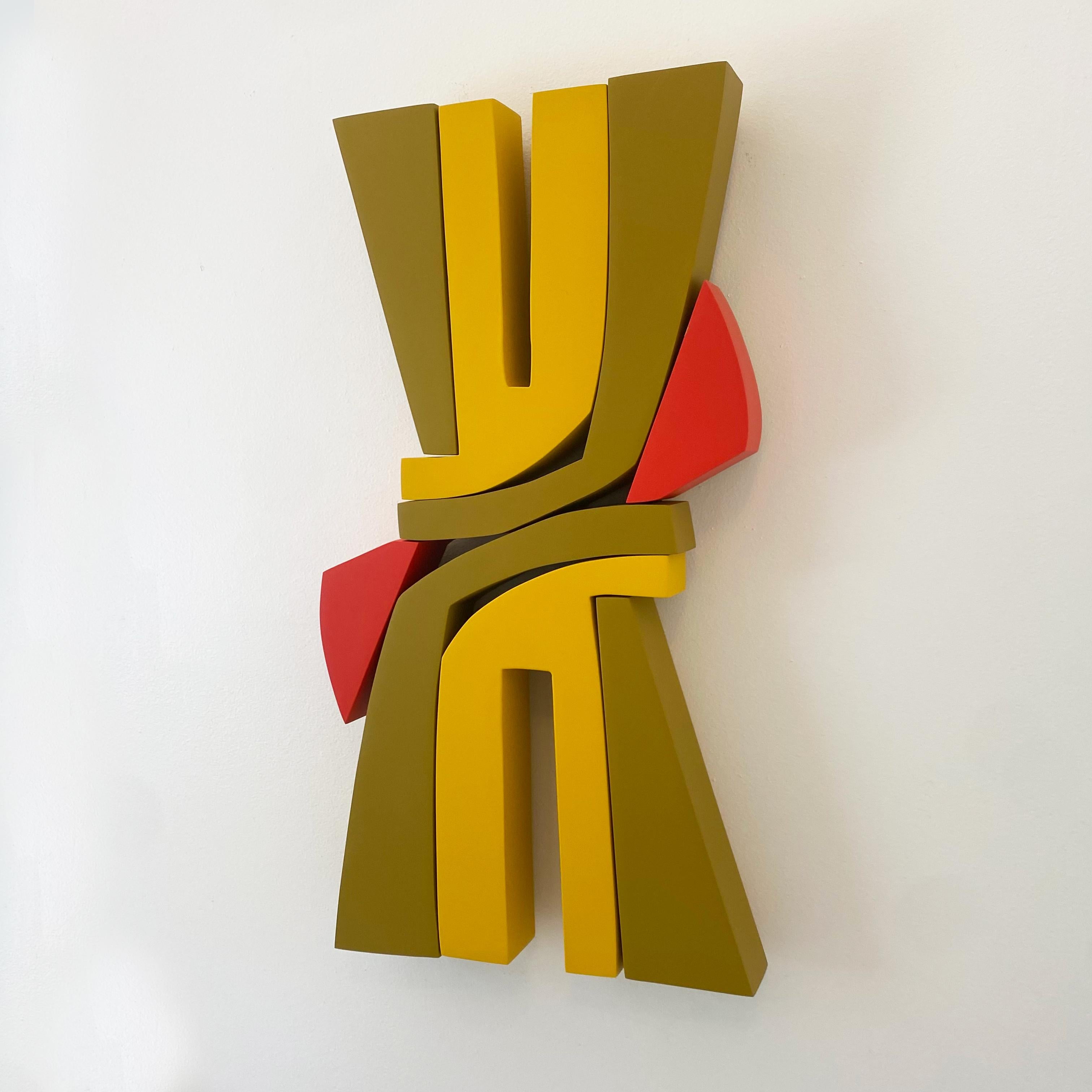 Escultura mural de madera 