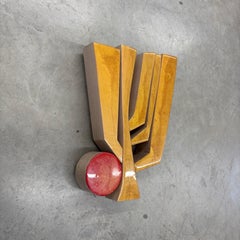 Escultura mural de madera "Maíz II" de Scott Troxel