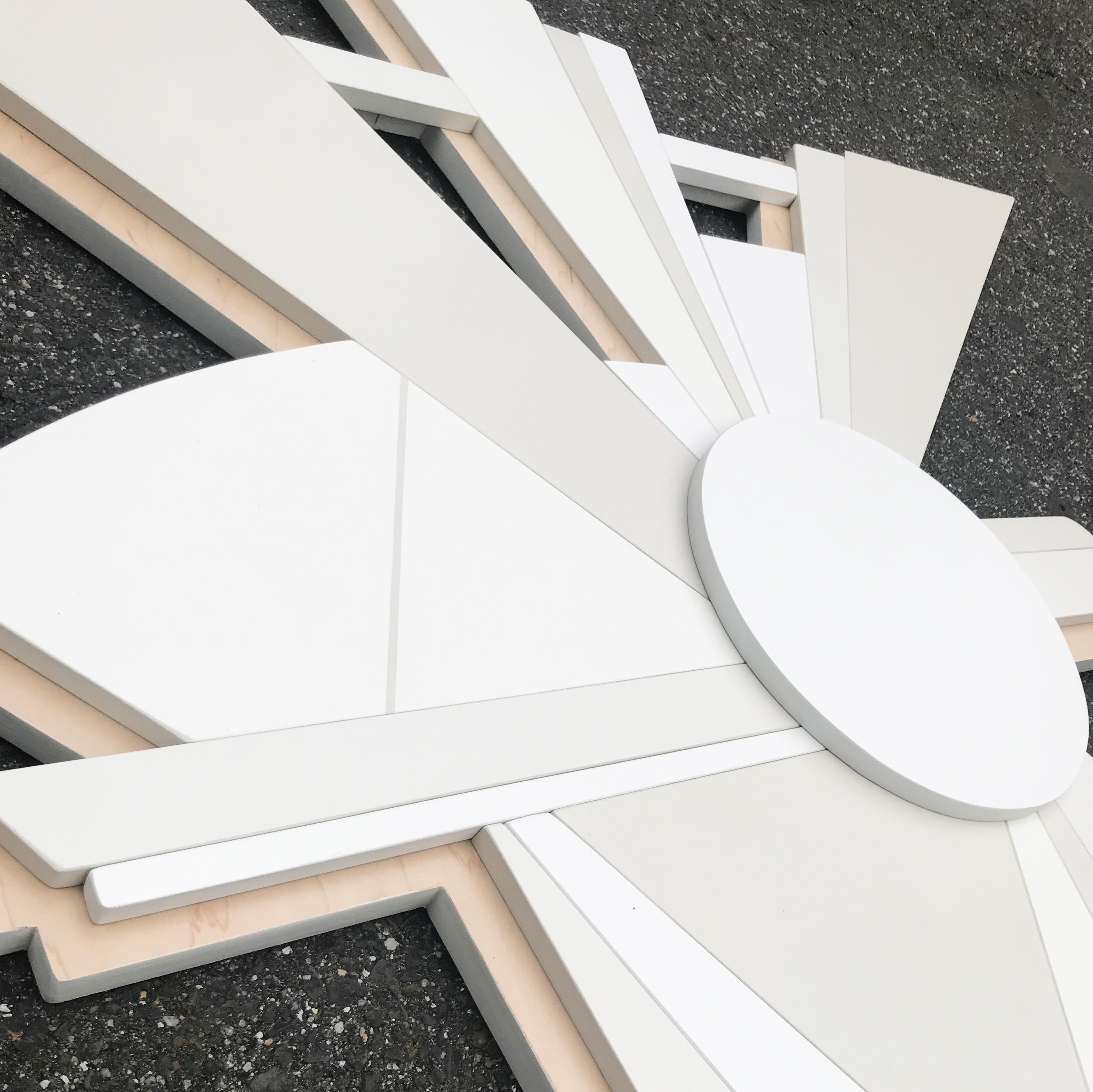 Northstar is a low relief wall sculpture made with Enamel, maple, satin lacquer on MDF. The piece is wired to hang and all sides are finished except the back.

* wired to hang/shipping included

keywords; cubism, white, wall hanging, assemblage,
