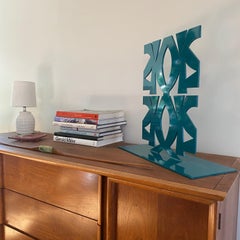 "Reef Club" Metal Sculpture- steel, mid century modern, modernism, monochrome