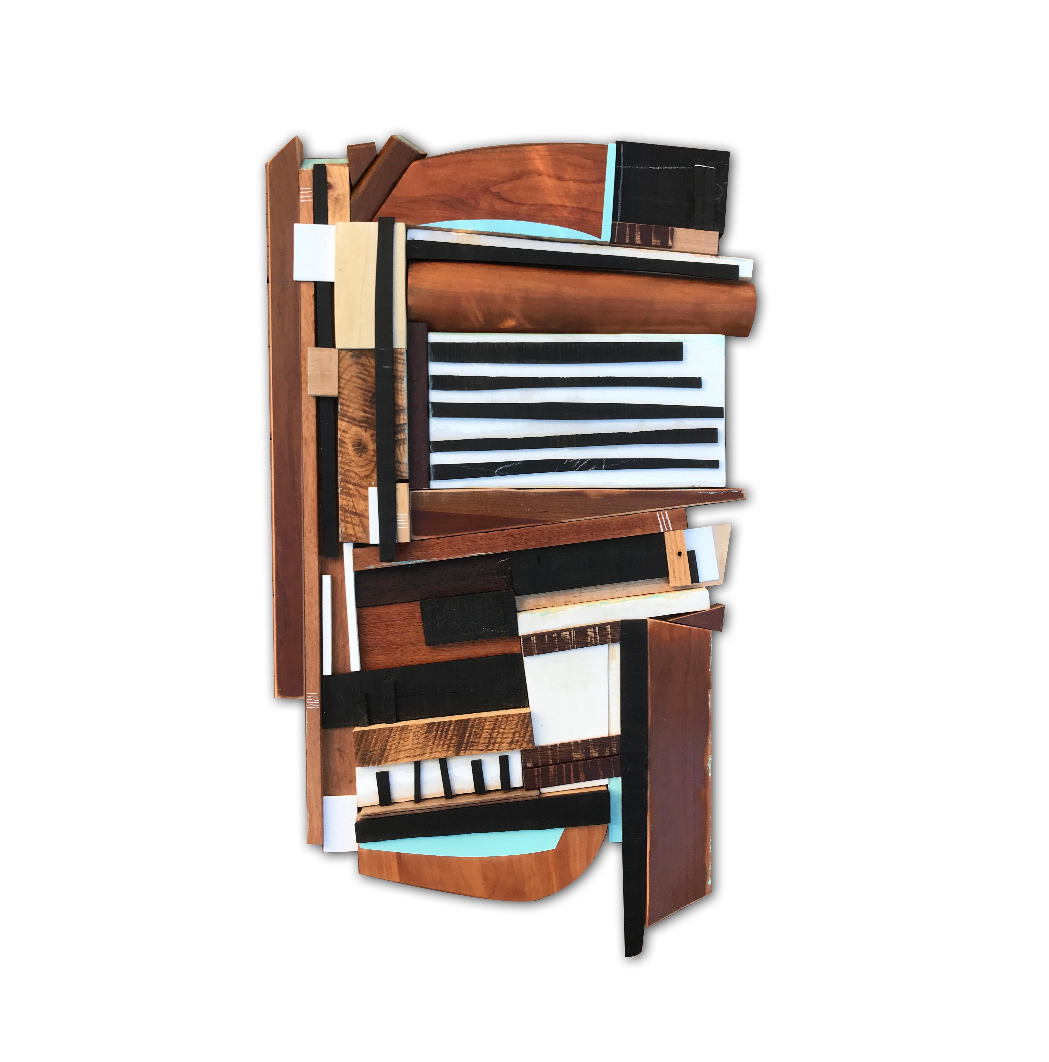 "Sled" is a modern rustic wall sculpture. It was made in a similar fashion to an abstract expressionist painting, where the process of creating the piece is not predetermined, but is a result of the process of creating.

I love to make pieces that