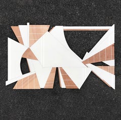 "Terrebellum" Wall Sculpture - Modern, white, mcm, mid century modern, wood