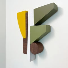 Escultura mural de madera "Viridis" del artista estadounidense Scott Troxel