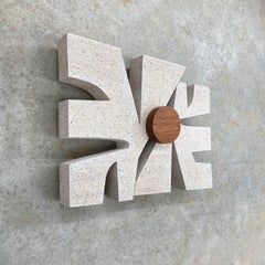 "Waikiki" Wall Sculpture mid century modern, modernism, monochrome