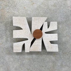 "Waikiki" Wall Sculpture mid century modern, modernism, monochrome