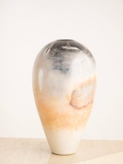 Scott Tubby Burnished & Saggar Fired Porcelain Vase