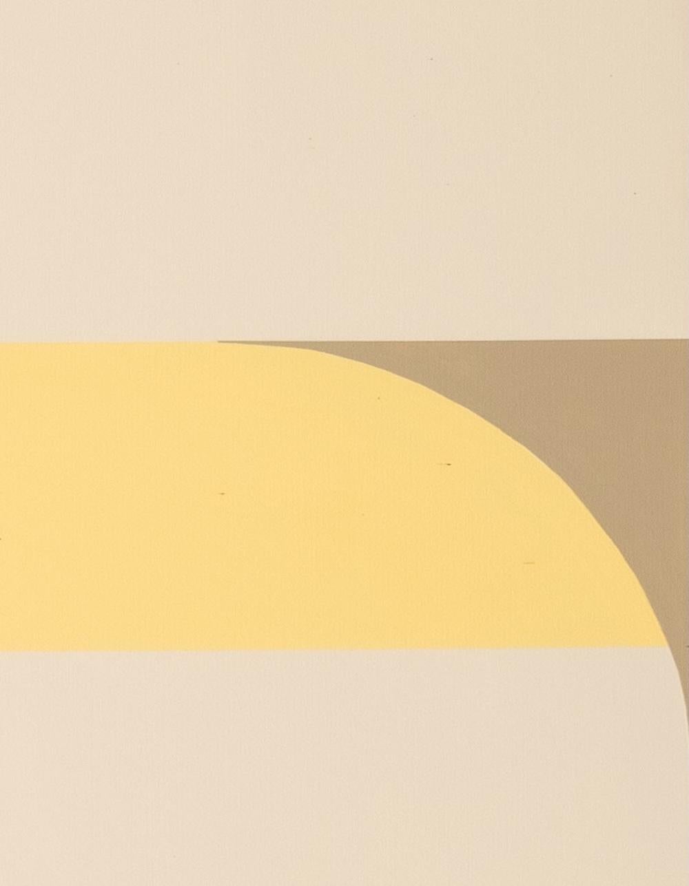 Figure 002, Geometric Abstraction in Red, Yellow & Black, 48 x 36 in. For Sale 1