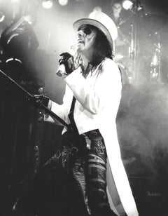 Alice Cooper Performing in White Vintage Original Photograph