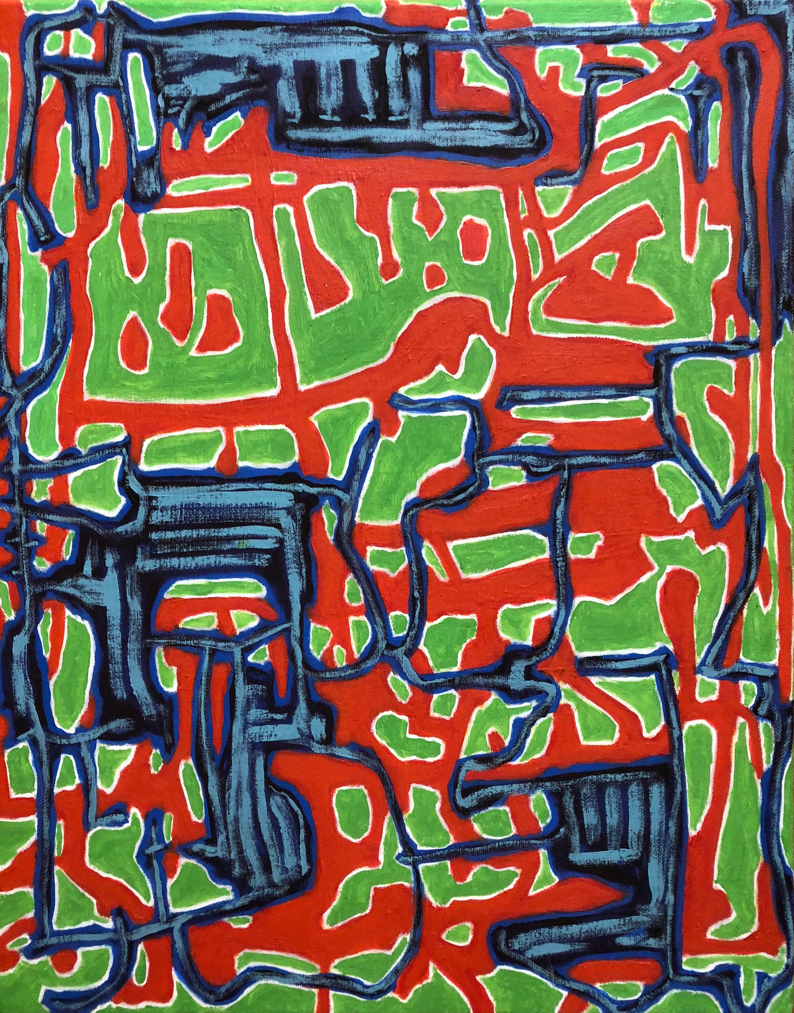 Abstract Painting Scott Wixon - Extinction des feux