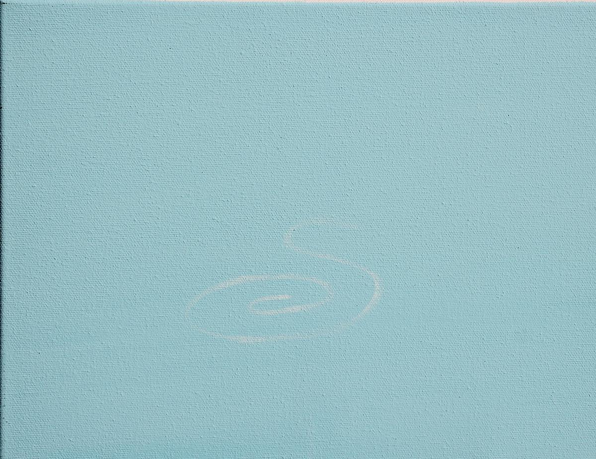 Peinture Pop Art contemporaine abstraite bleu clair et sarcelle « Causeway Getaway » en vente 3