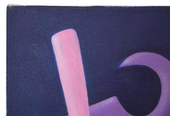 "Parco giochi" Colorato dipinto astratto contemporaneo di paesaggio surrealista