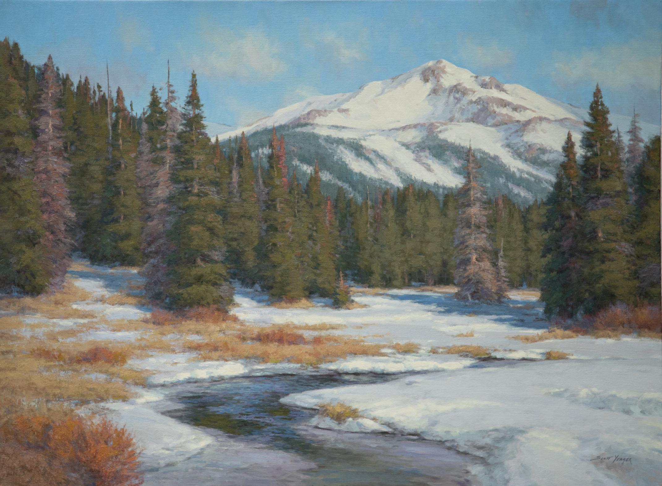 First Open Water - Realist Painting by Scott Yeager
