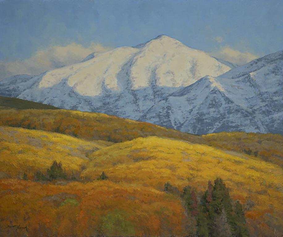 One Day, Two Seasons - Realist Painting by Scott Yeager