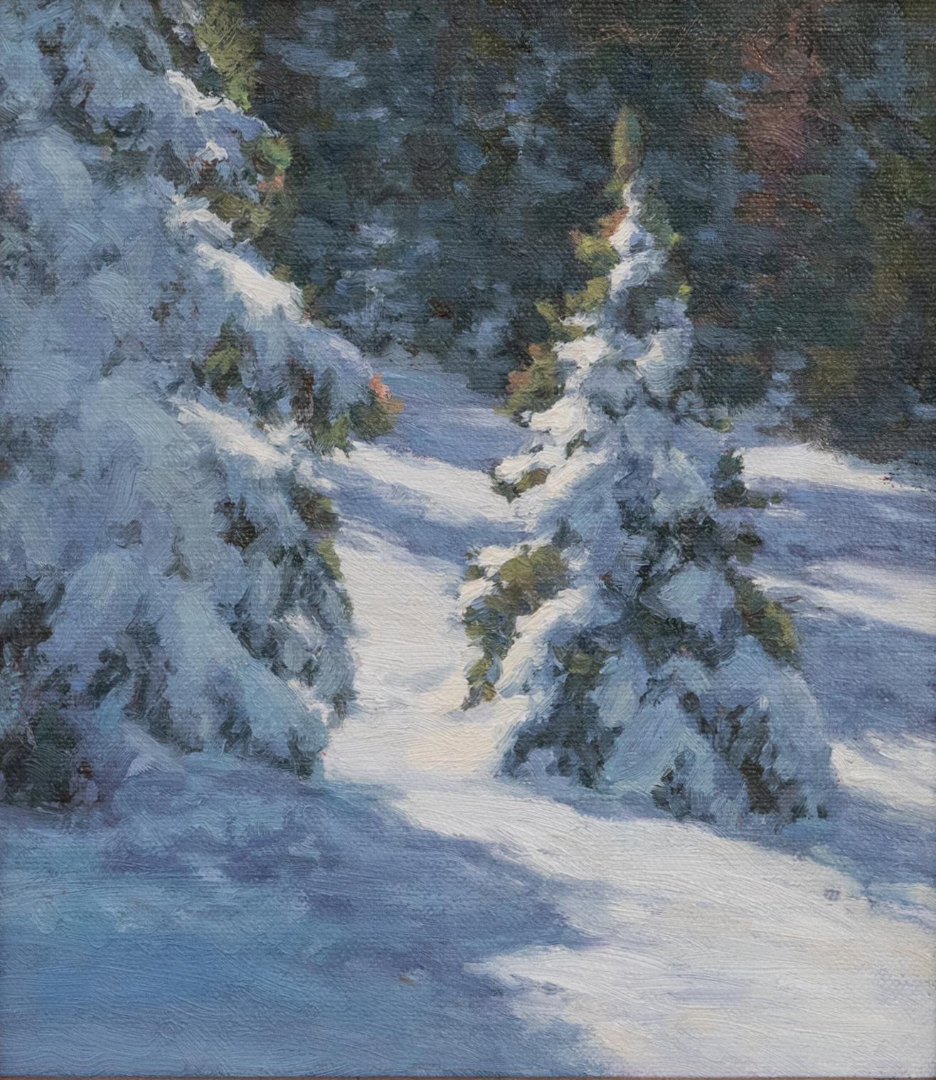 Winter Sun - Impressionist Painting by Scott Yeager