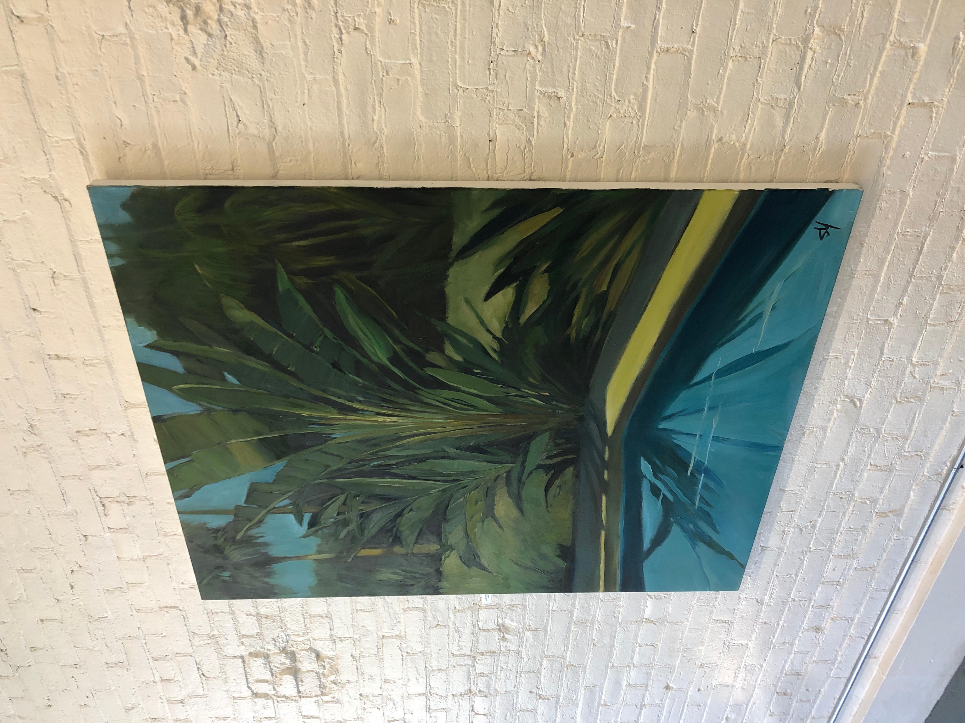 Paradies-Pool (Amerikanischer Realismus), Painting, von Scott Yeskel