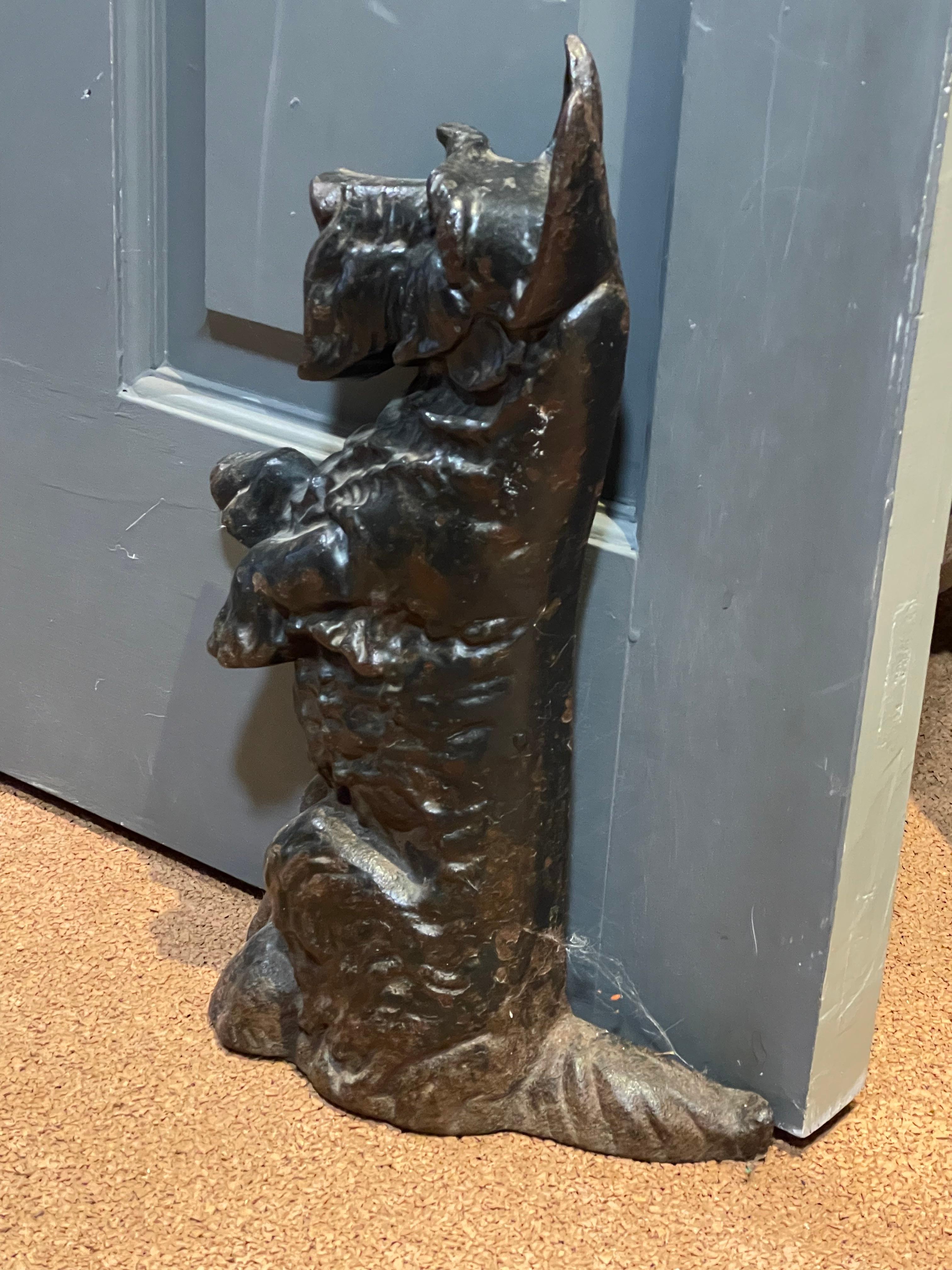 Scottie Dog Door Stop Cast Iron, 19th Century 10