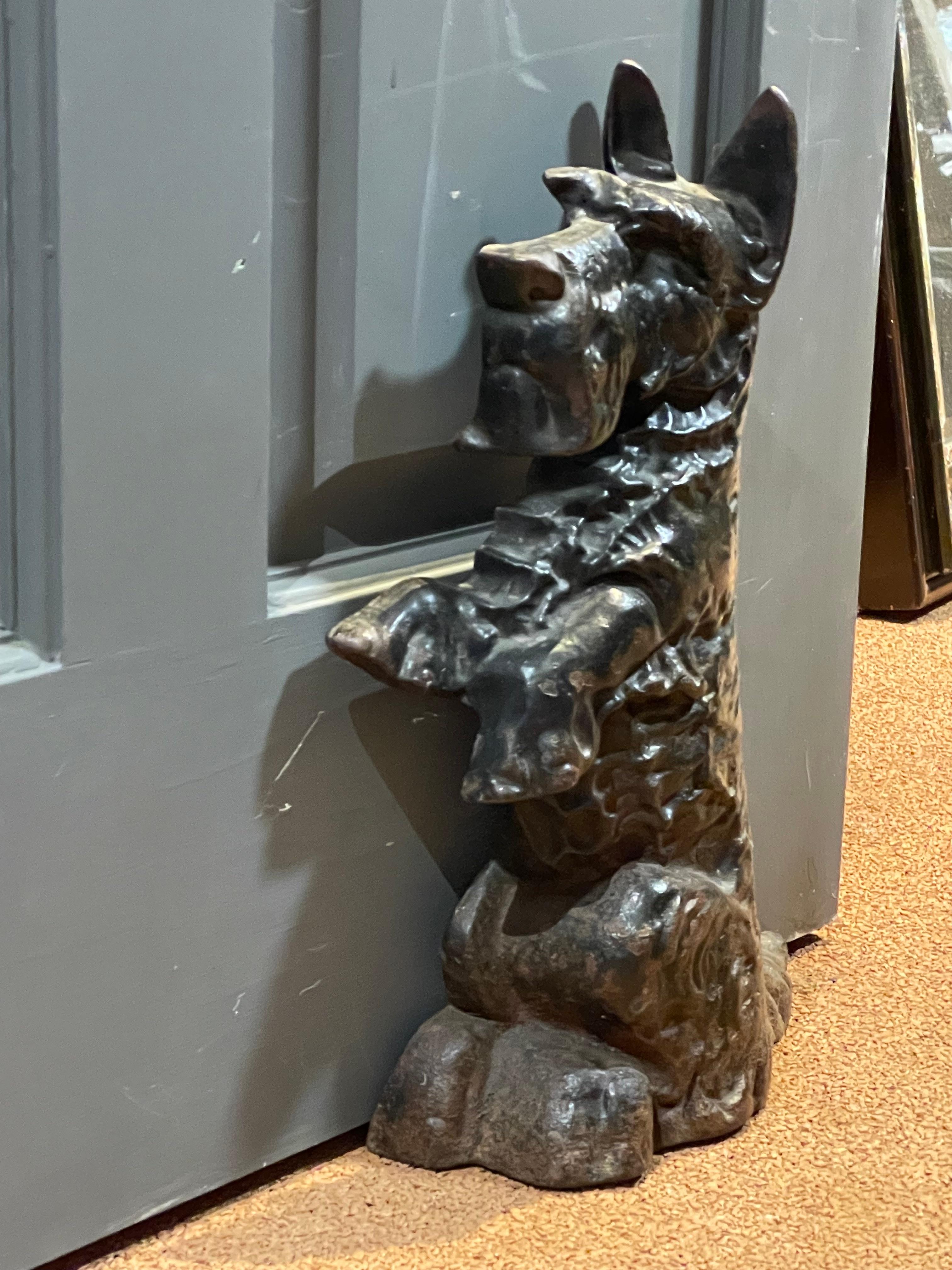 Scottie Dog Door Stop Cast Iron, 19th Century 11