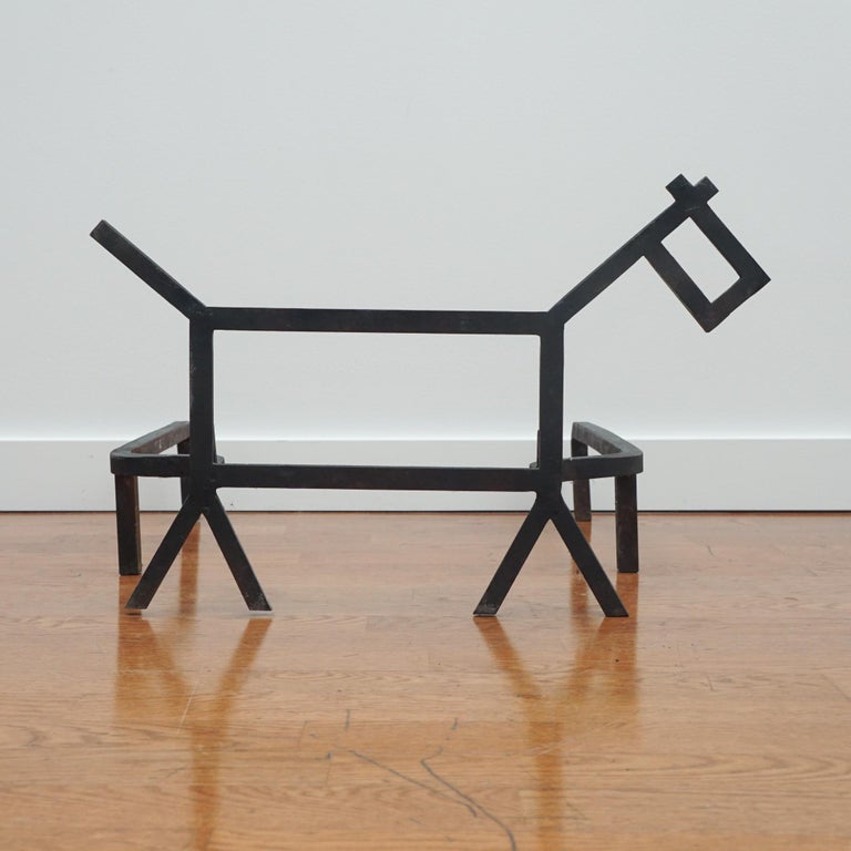 "Scottie" Inspired Fireplace Andiron For Sale at 1stDibs