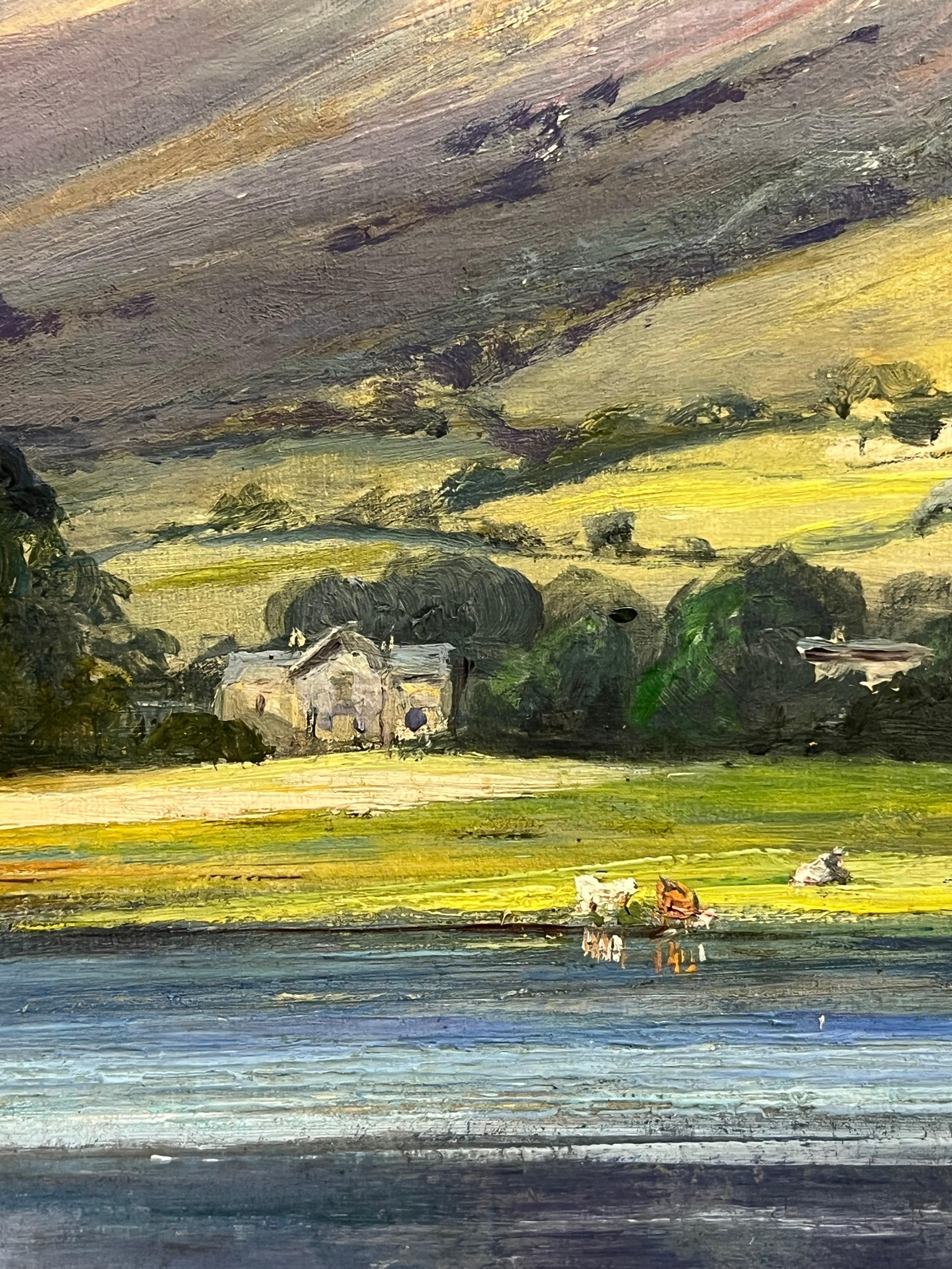 Al borde del lago
Artista escocés victoriano, siglo XIX
firmado indistintamente en la esquina inferior delantera
óleo sobre lienzo, enmarcado
Enmarcado: 23,5 x 34 pulgadas
Lienzo : 20 x 30 pulgadas
Procedencia: colección privada, Inglaterra
Estado: