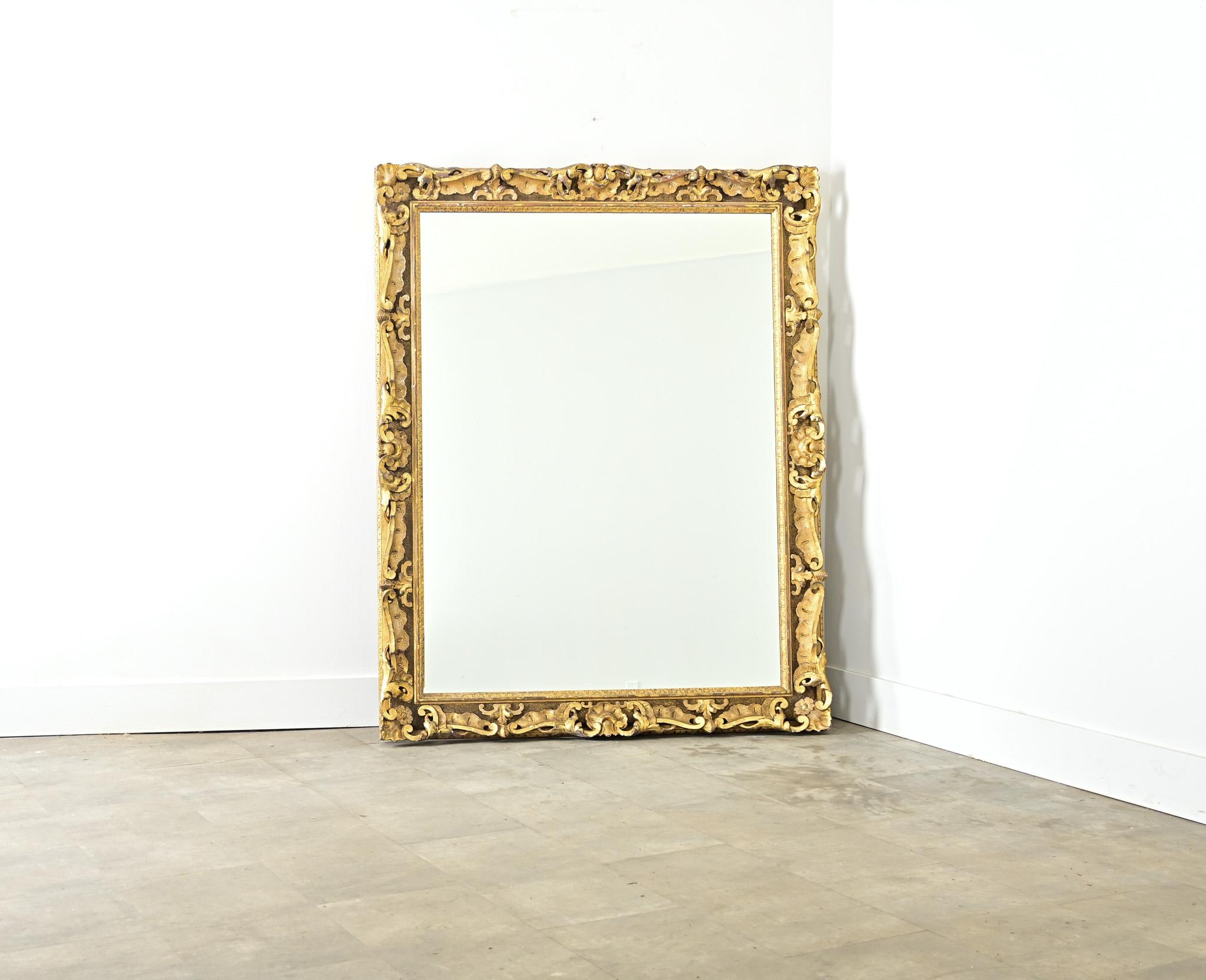 Schottische 19. Jahrhundert geschnitzt & vergoldet Rahmen mit New Mirror im Angebot 6