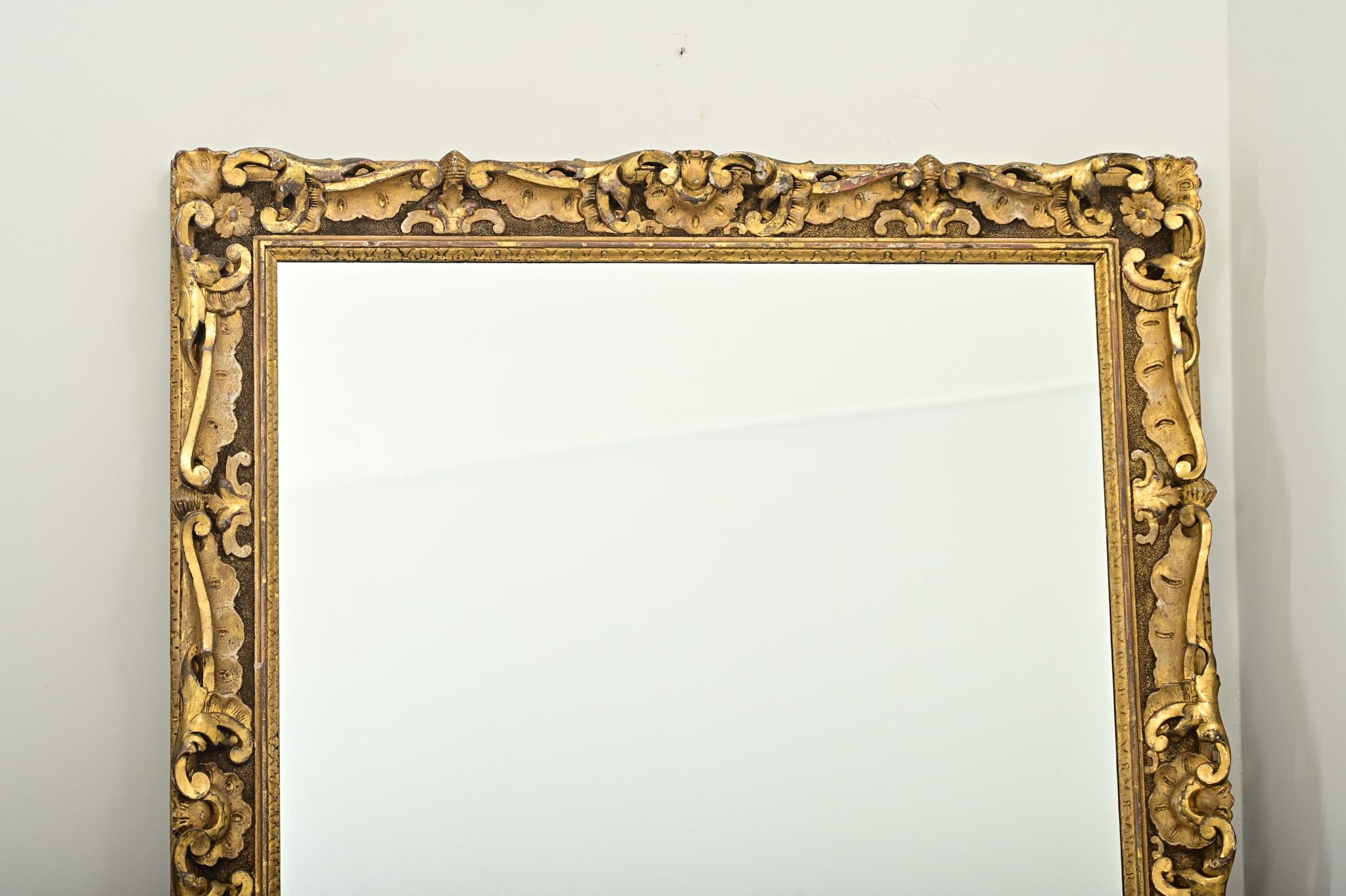 Schottische 19. Jahrhundert geschnitzt & vergoldet Rahmen mit New Mirror (Geschnitzt) im Angebot