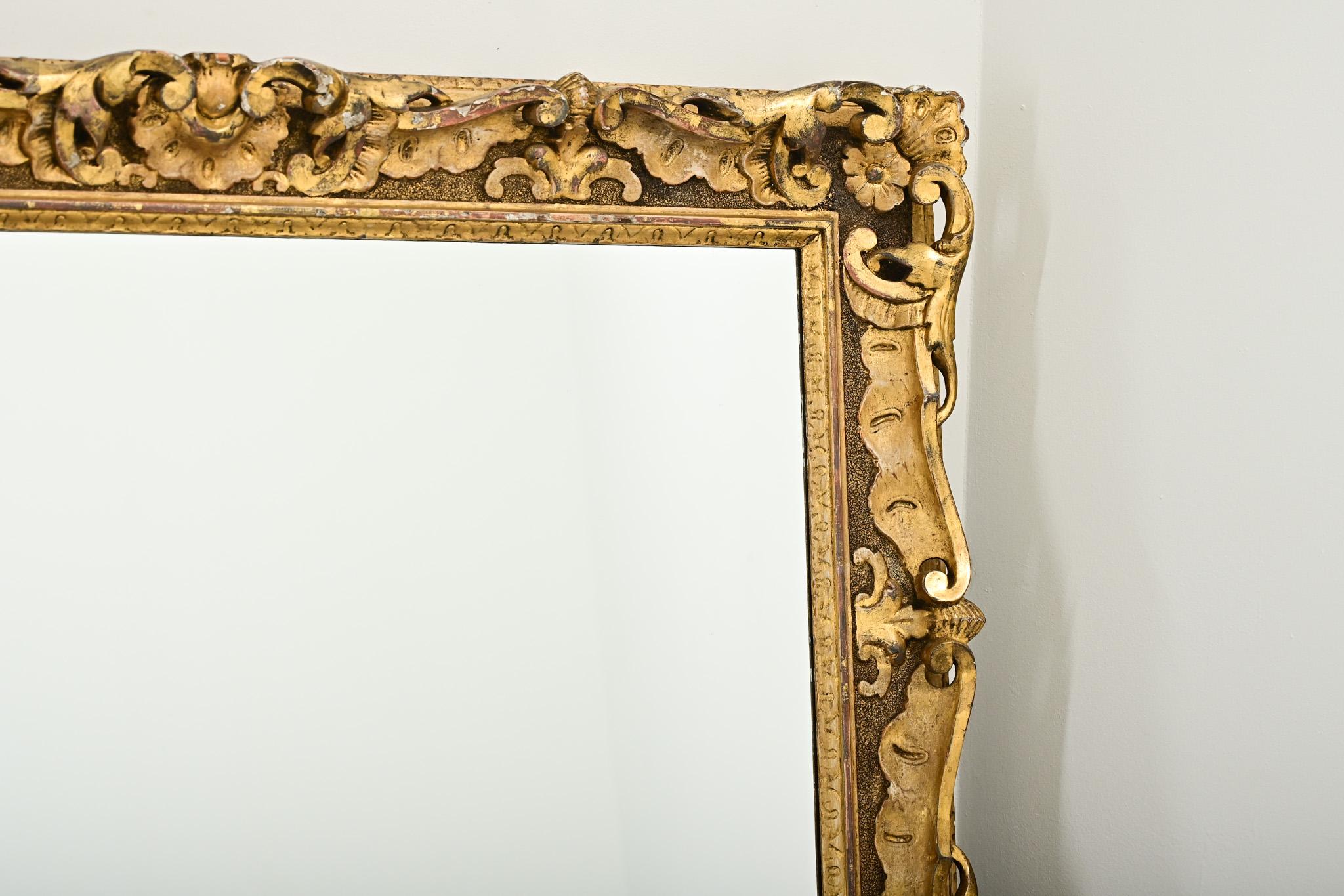Schottische 19. Jahrhundert geschnitzt & vergoldet Rahmen mit New Mirror im Angebot 1