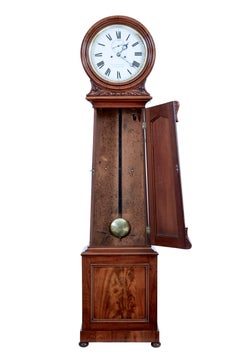 Scottish 19th Century Carved Mahogany Long Case Clock by Lumsden