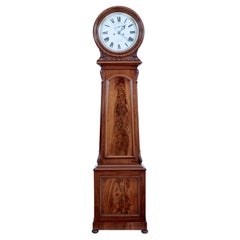 Scottish 19th Century Carved Mahogany Long Case Clock by Lumsden