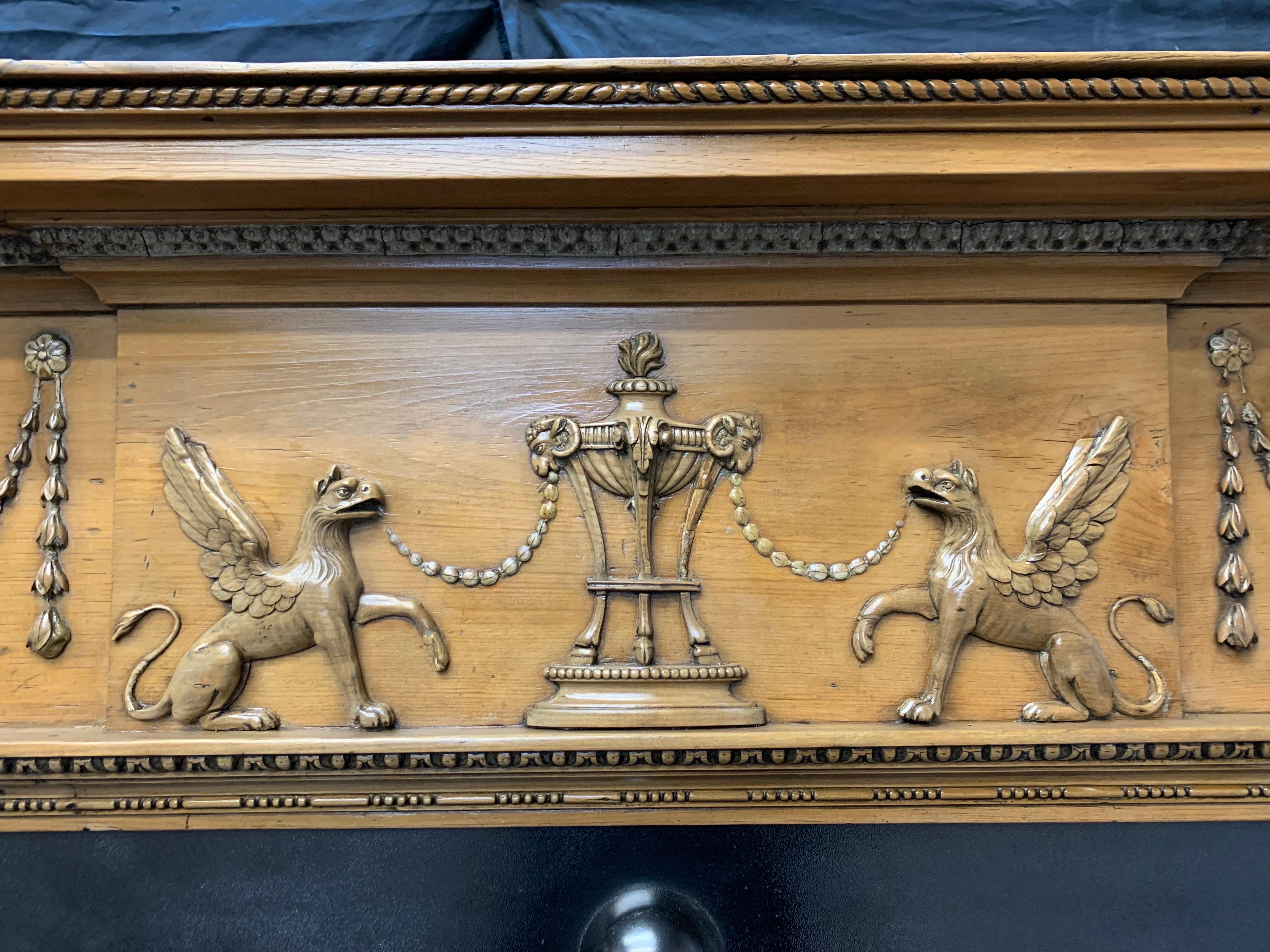 Scottish 19th Century Georgian Carved Pine Fireplace Surround.  For Sale 6
