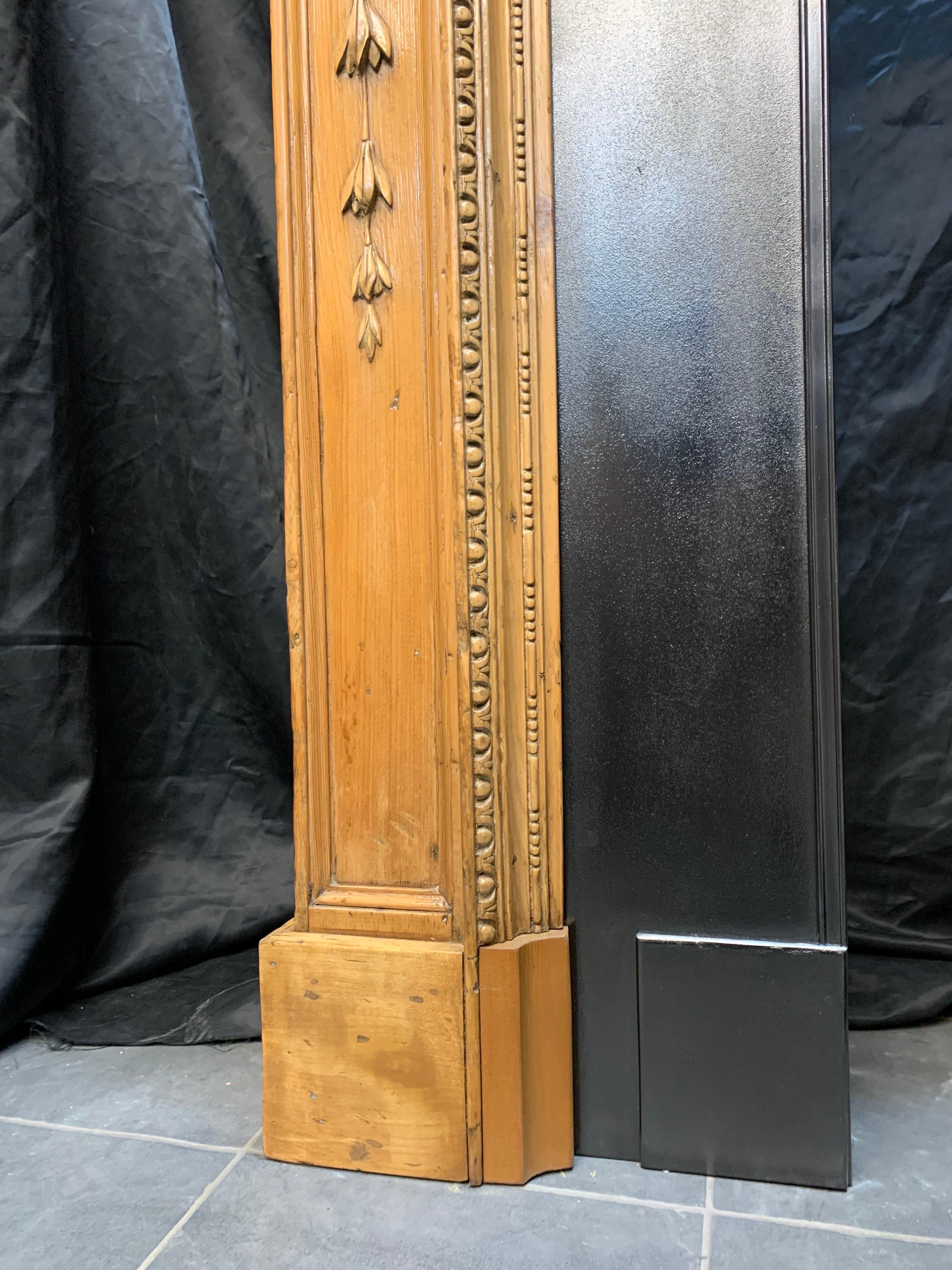 Mid-19th Century Scottish 19th Century Georgian Carved Pine Fireplace Surround.  For Sale