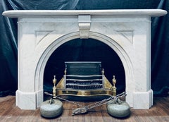 Scottish 19th Century Victorian Arched Marble Fireplace Surround.