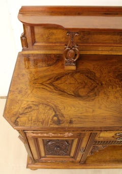 Scottish 19th Century Victorian Burr Walnut Sideboard