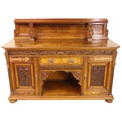 Scottish 19th Century Victorian Burr Walnut Sideboard