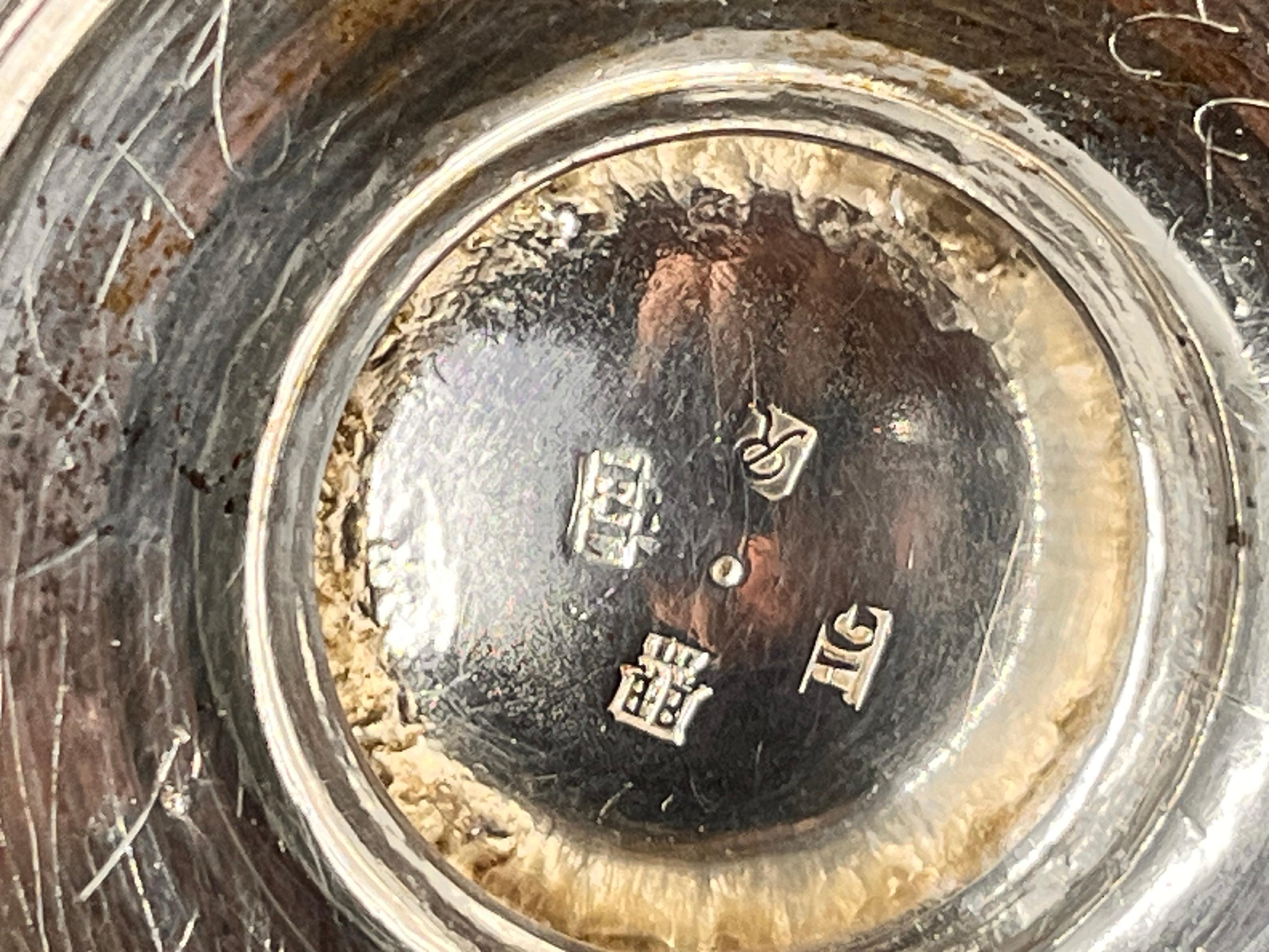Scottish. A Rare Mid-Eighteenth-Century George II Rococo Silver Bullet Teapot. 7