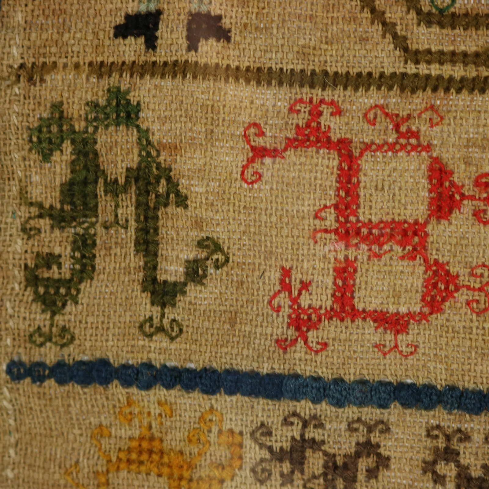 Scottish Antique Band Sampler, 1754 For Sale 6