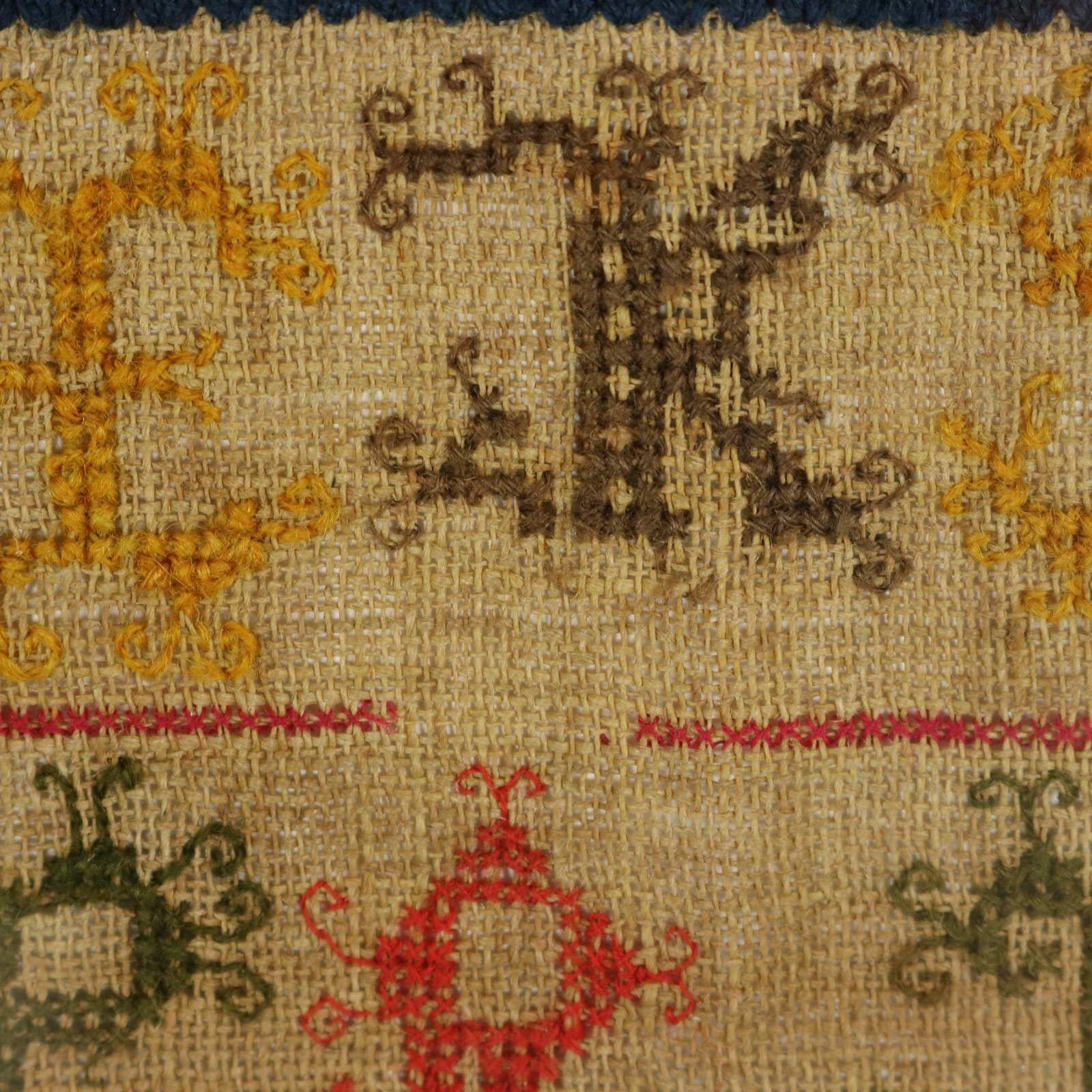 Scottish Antique Band Sampler, 1754 For Sale 13