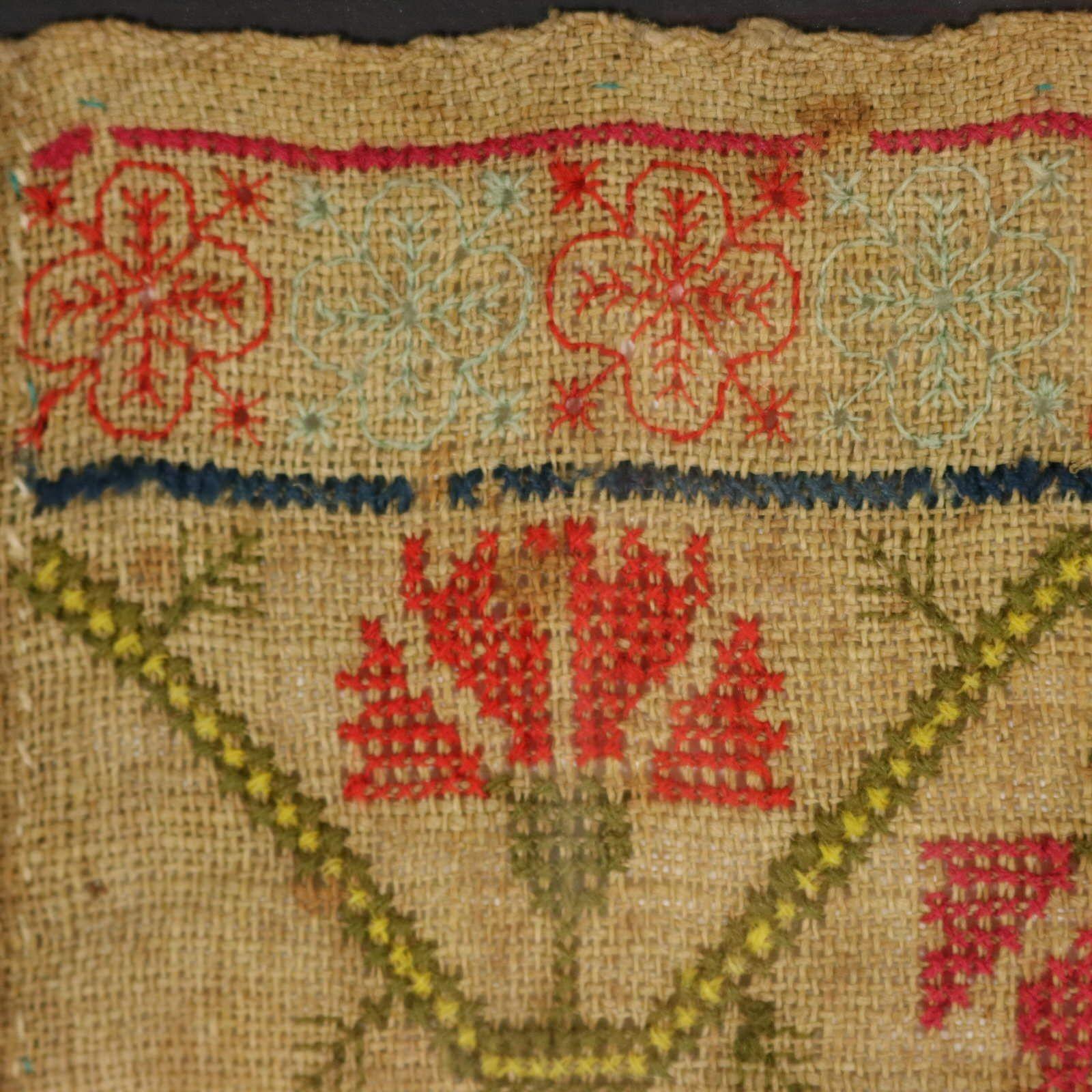 Scottish Antique Band Sampler, 1754 For Sale 1