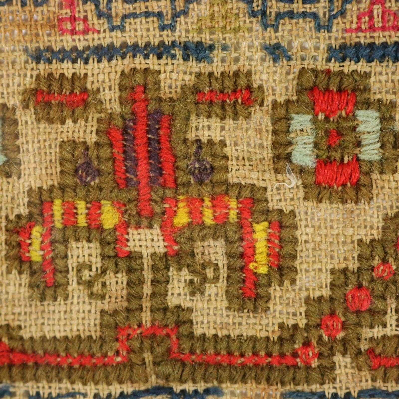 Scottish Antique Band Sampler, 1754 For Sale 3