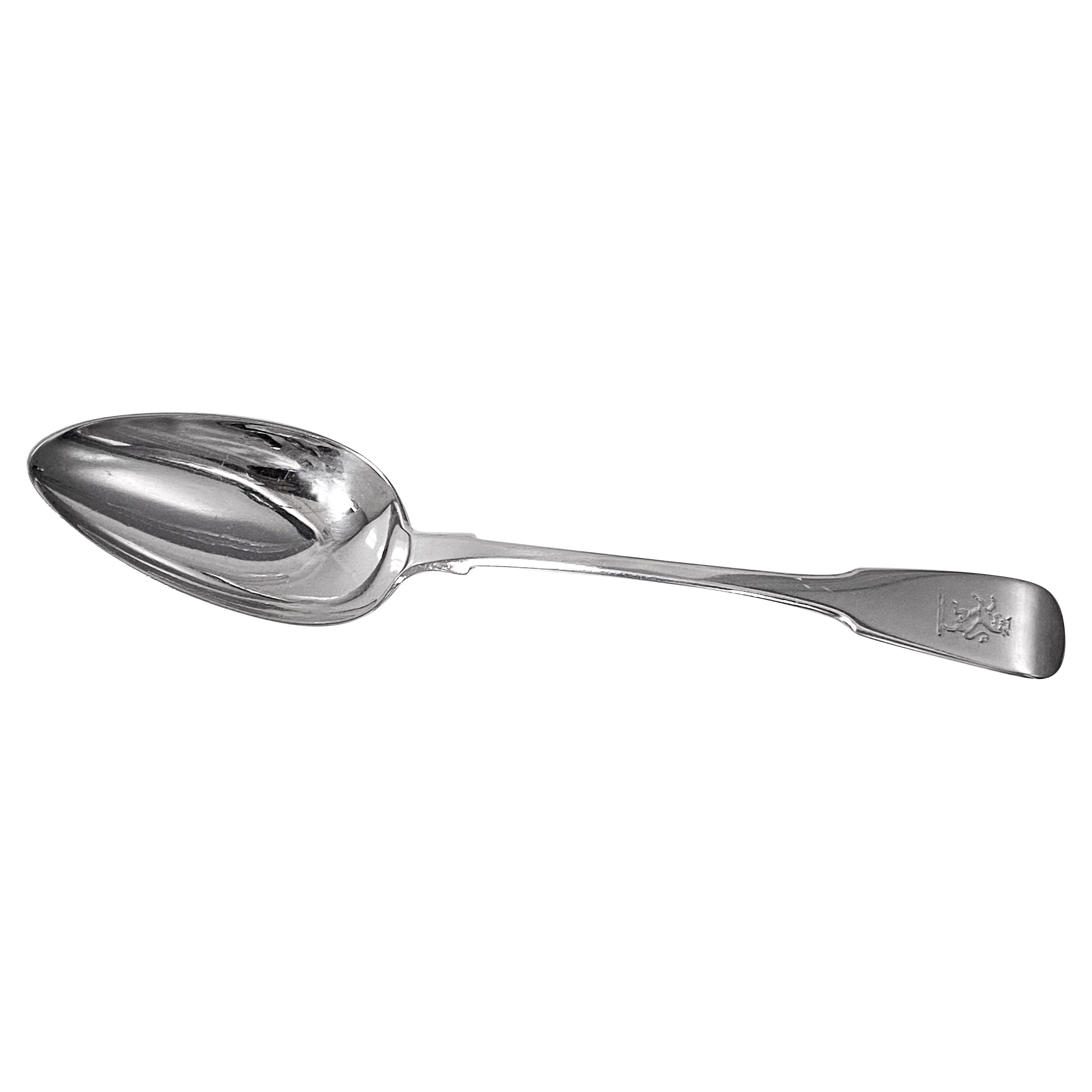 Scottish Antique Silver large Spoon Glasgow 1831