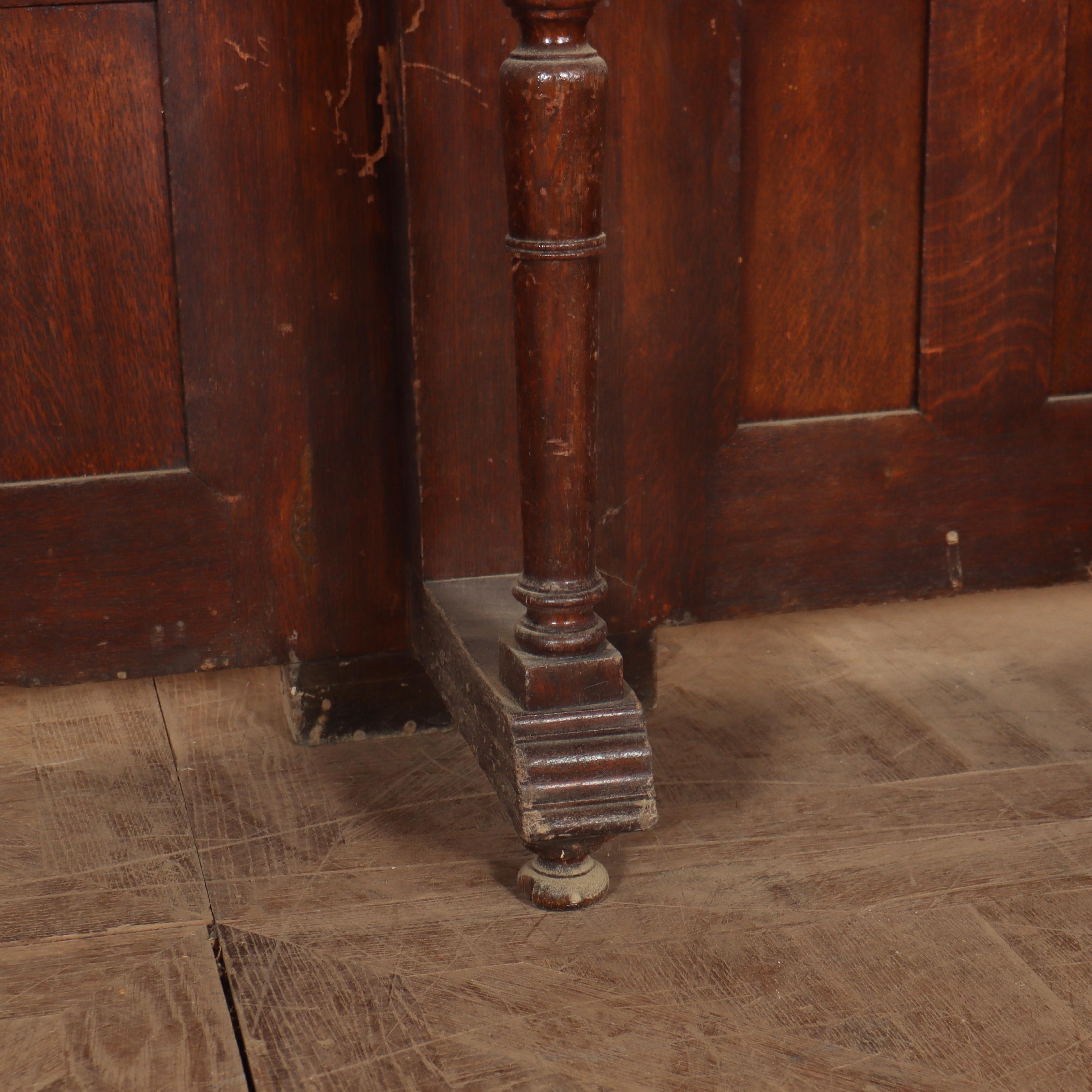 Scottish Architectural Oak Console For Sale 6