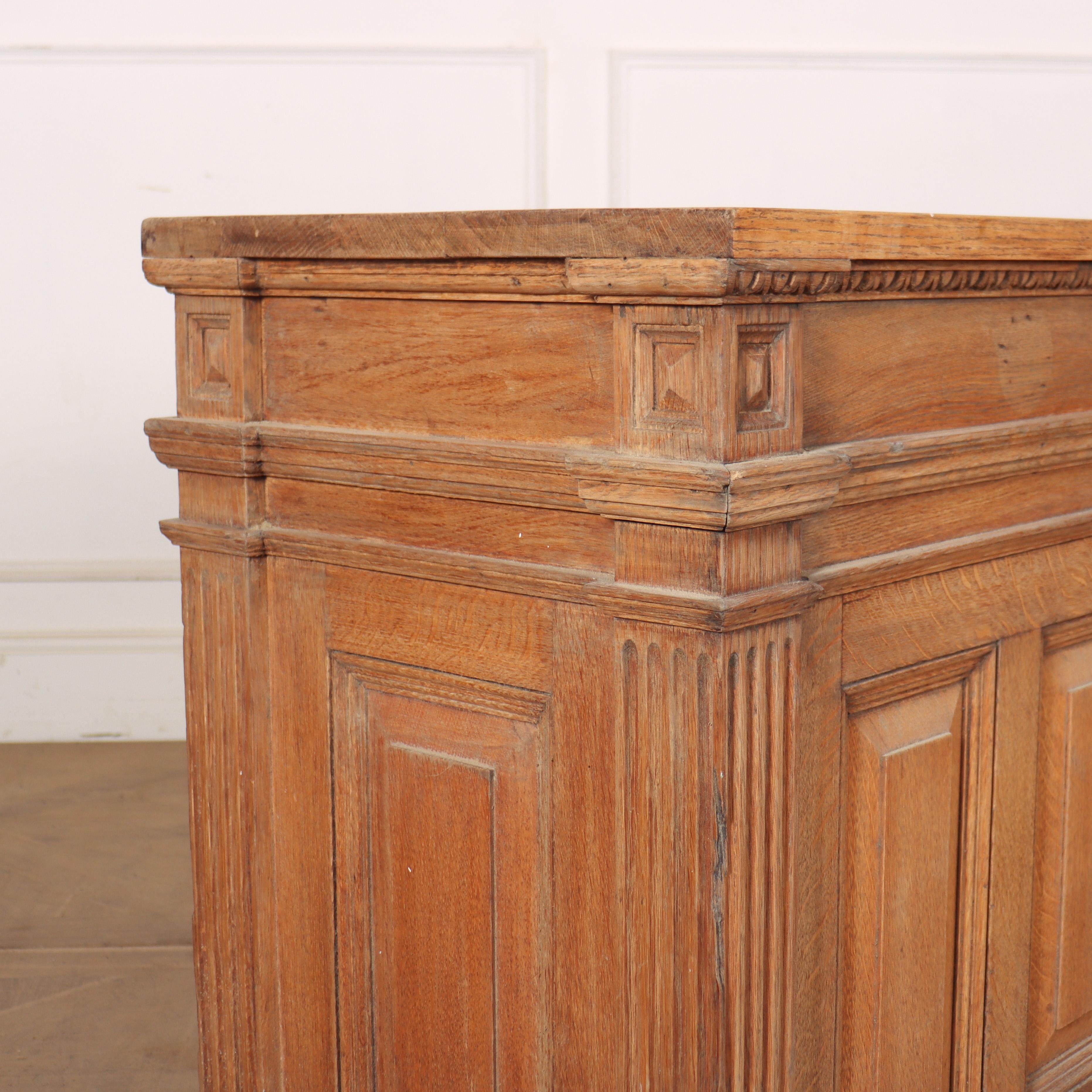 Fabulous 19th century Scottish architectural console / counter / room divider. Interesting columns and raised panels. 1840.

Code: 8590

Dimensions:
W: 82