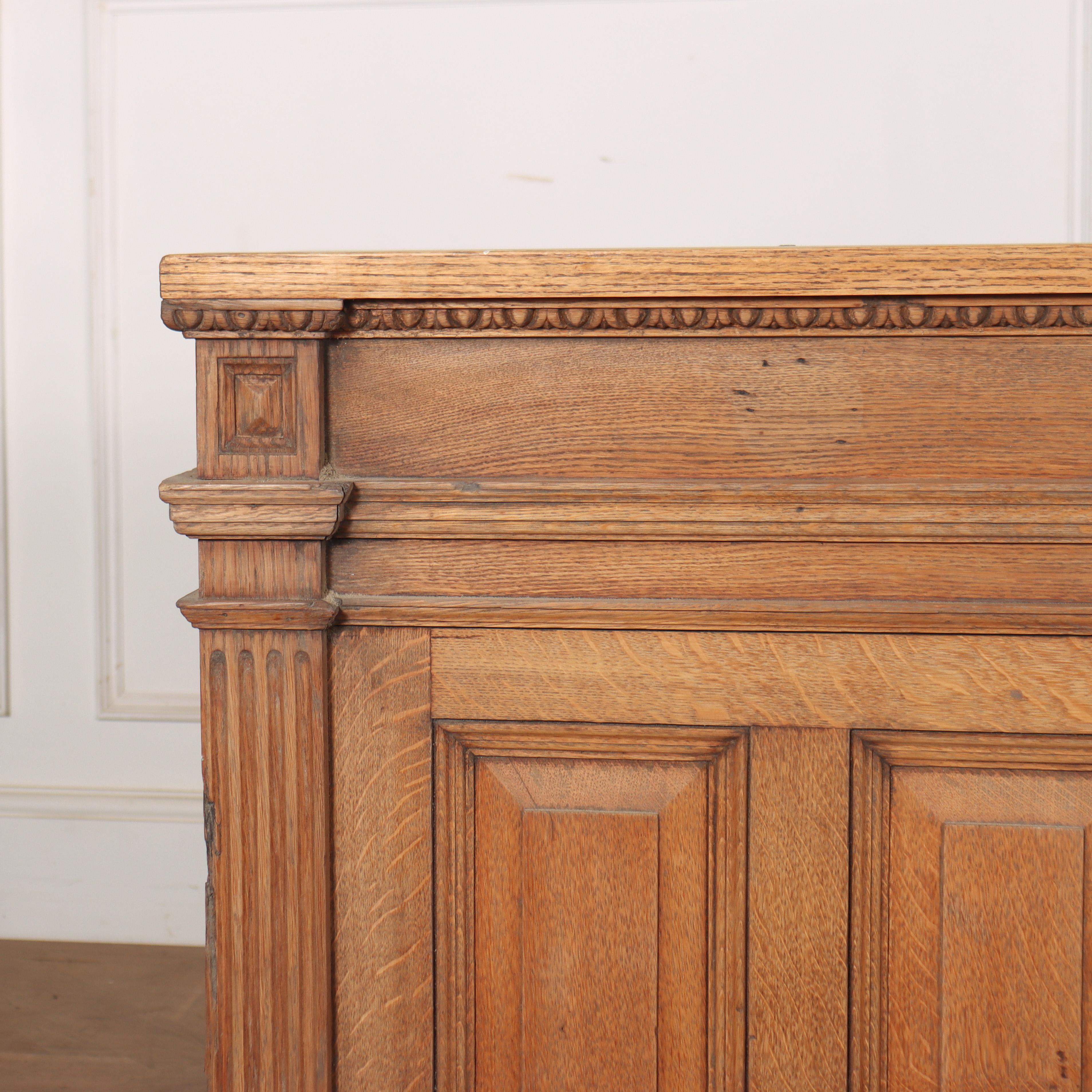 Scottish Architectural Oak Console For Sale 1