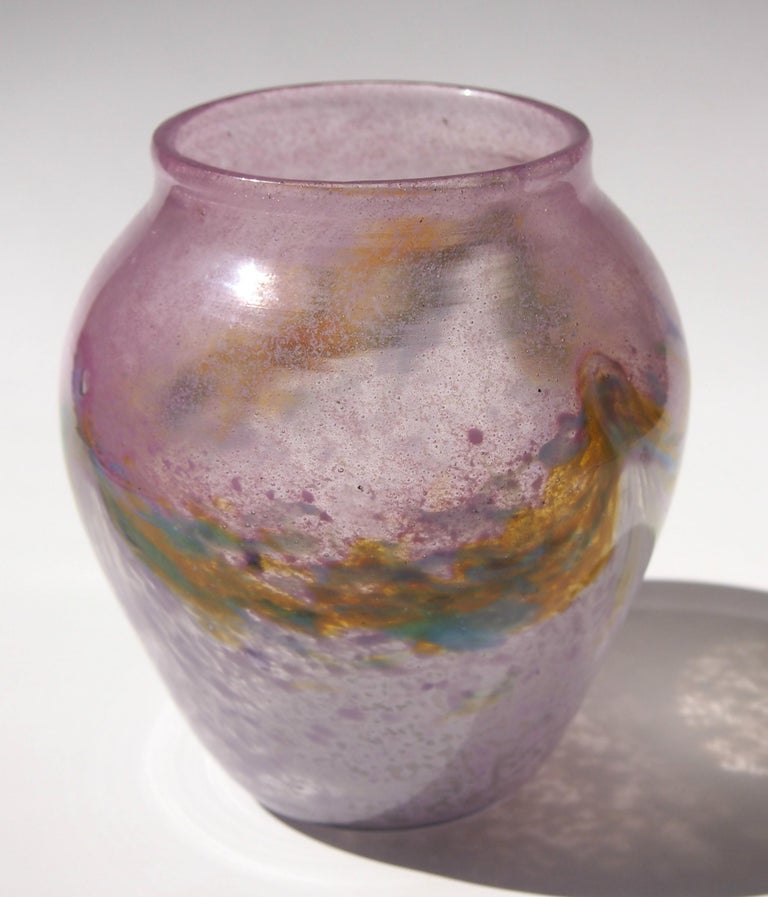 Scottish Art Deco Monart Glass Vase, circa 1935 at 1stDibs