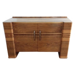 Scottish Art Deco Sideboard in a Golden Brown Walnut with a Modernist Design