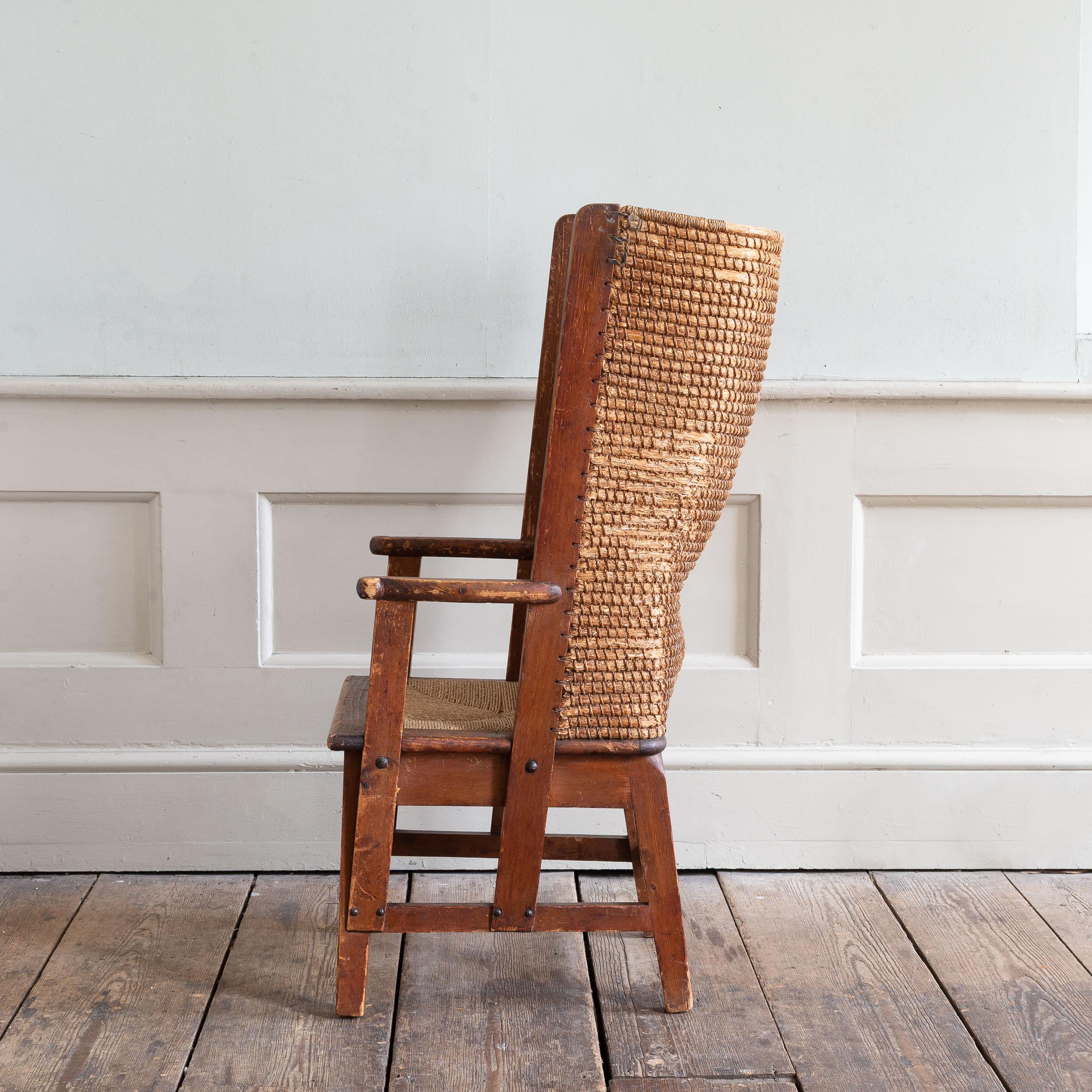 Schottischer Kunsthandwerksstuhl 'Stronza' Orkney Chair, für Liberty's of London im Angebot 7