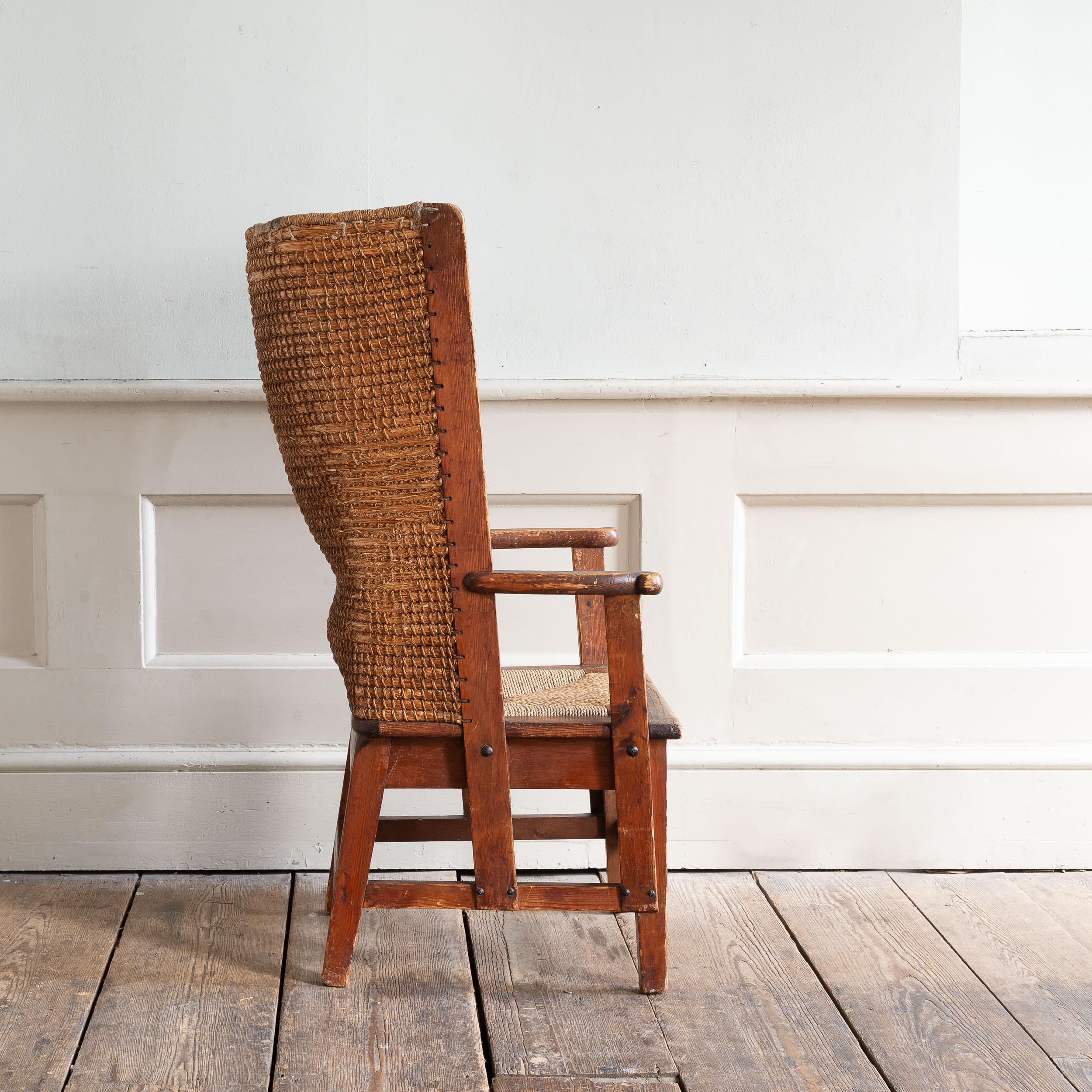 Schottischer Kunsthandwerksstuhl 'Stronza' Orkney Chair, für Liberty's of London im Angebot 9