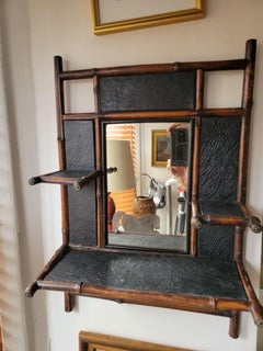 Scottish Bamboo Shelf with Mirror