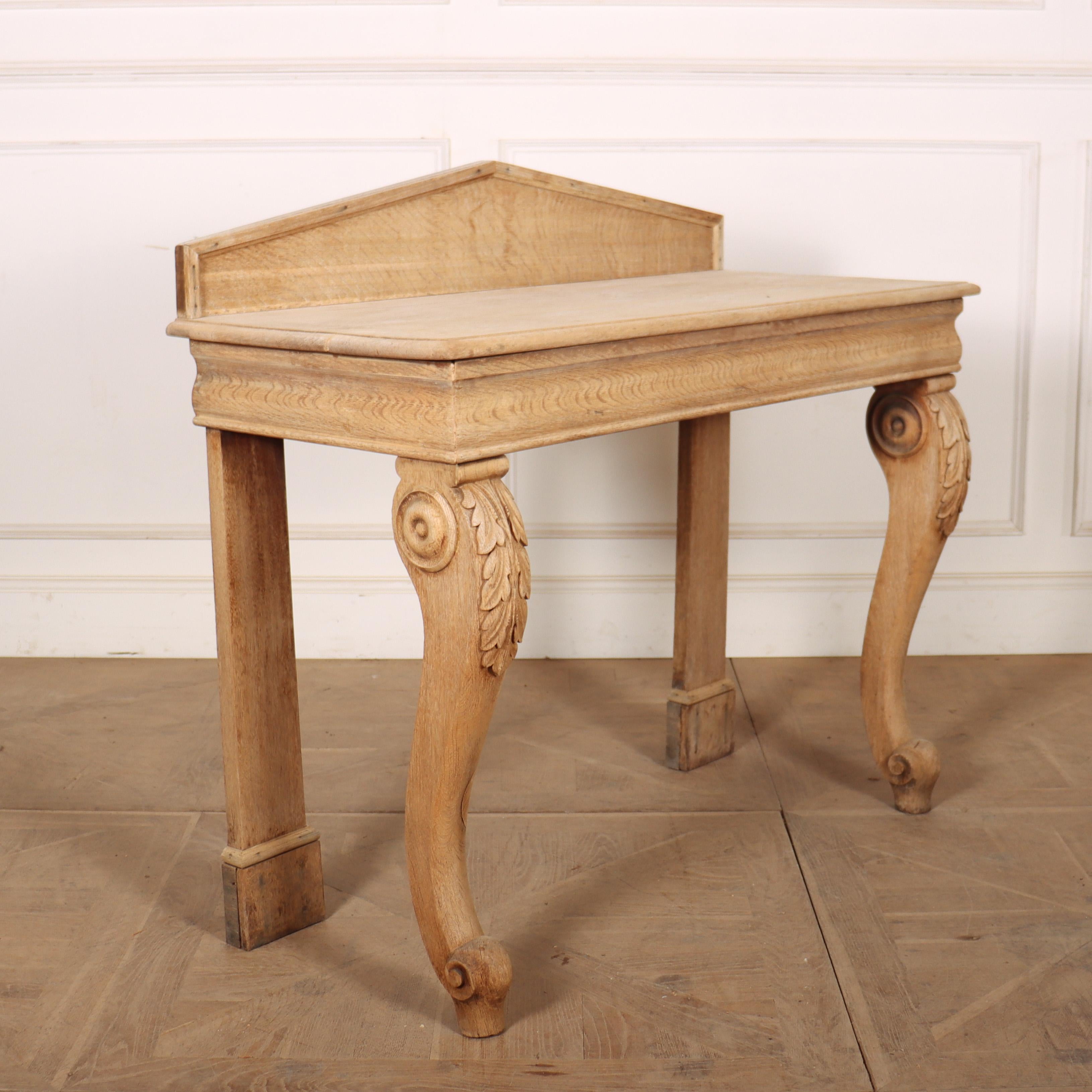 Scottish Bleached Oak Console For Sale 2
