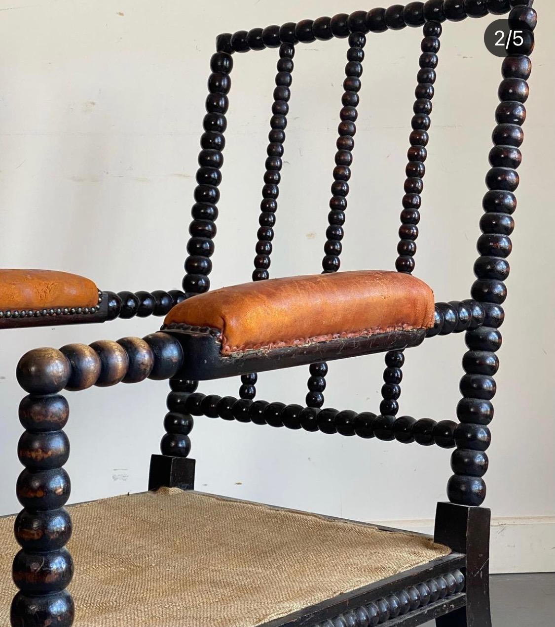 Turned Scottish Bobbin Arm Chair